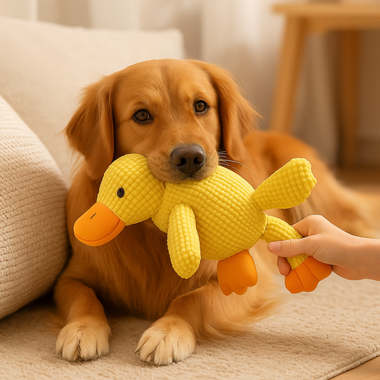 Jouet Canard Sonore Anti-Stress pour Chien