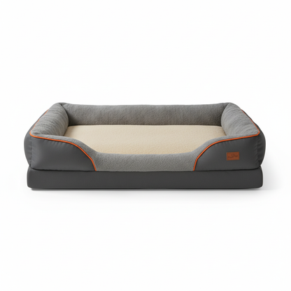 Lit orthopédique pour chien – Mémoire de forme - housse lavable