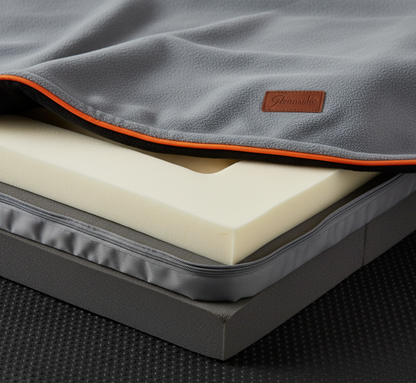 Lit orthopédique pour chien – Mémoire de forme - housse lavable