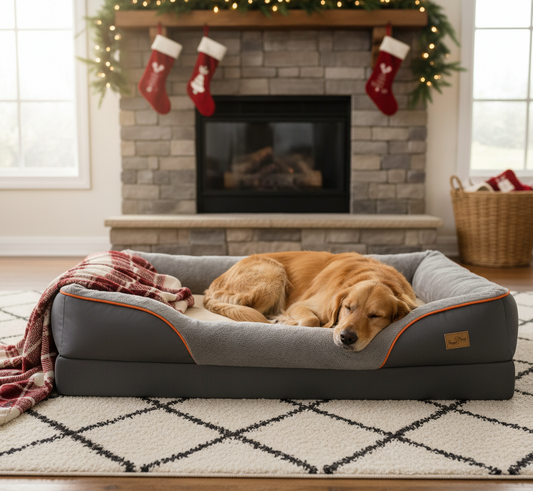 Lit orthopédique pour chien – Mémoire de forme - housse lavable